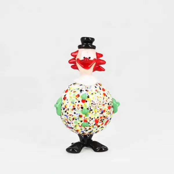 Unique gifts murano glass clown statues figurines